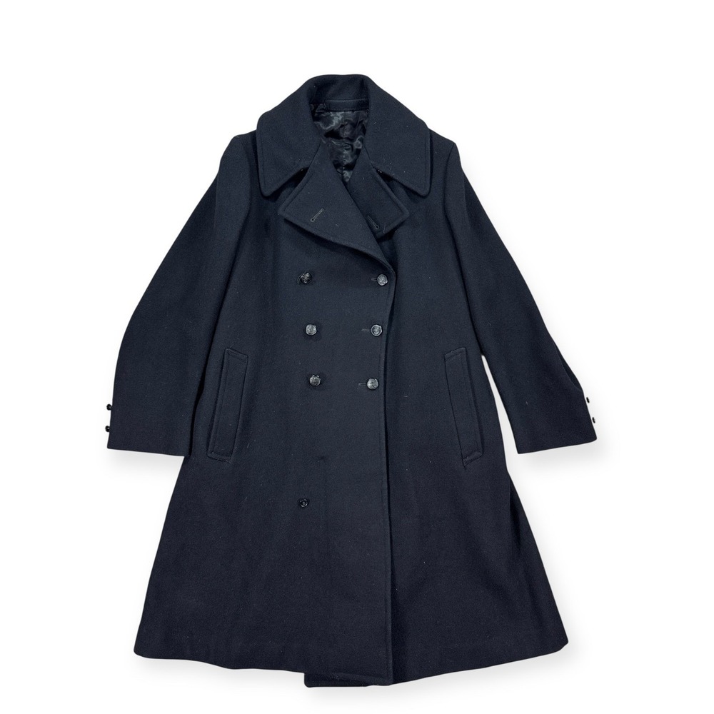 Vintage Rubenstein Bros Overcoat Men's 0 Black Canadian Airforce‎ 1955 Military